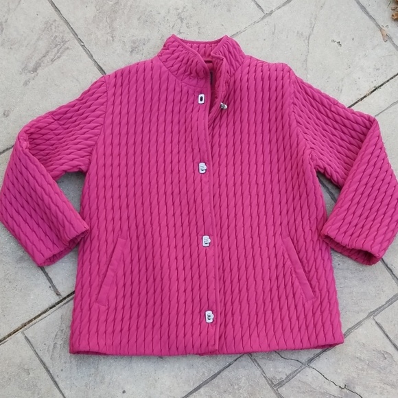 Rasberry/Merlot Fall Coat - Picture 1 of 5